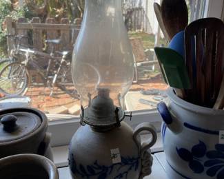 	#88	Salt Glaze - Oil Lamp	$20.00																											