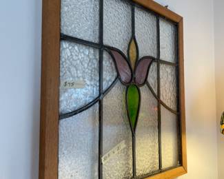 	#41	Stained Glass Panel - 20.5x21	 $ 75.00 																											