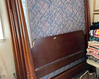 	#27	Henkel Harris Solid Wild Black Cherry Canopy Queen Bed Frame - 	 $ 800.00 																											
	#28	Queen Mattress and Box Spring 	 $ 50.00 																											