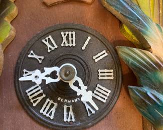 	#121	Small German Cuckoo Clock w/weights untested	$60.00																											