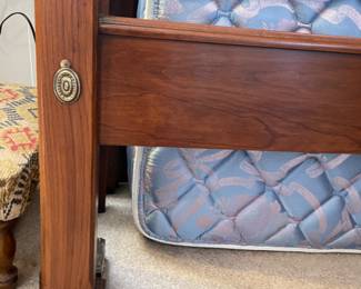 	#27	Henkel Harris Solid Wild Black Cherry Canopy Queen Bed Frame - 	 $ 800.00 																											
	#28	Queen Mattress and Box Spring 	 $ 50.00 																											