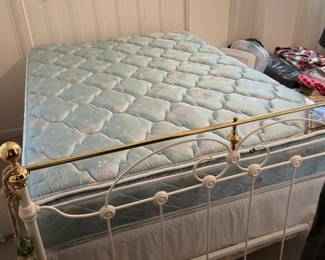 	#11	Wrought Iron - White Full Bed Frame w/brass like detailing.	 $ 60.00 																											
	#12	Serra Andrew's Pillow Top Full Mattress and Box Spring	 $ 25.00 																											
