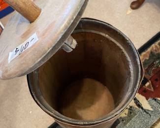 	#106	No. 1 5 Gallon - Antique Butter Churn	$60.00																											