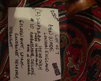 #189		Benware - London England Set of 7 Pipes	$250.00																											