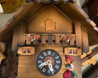 	#122	German Cuckoo Clock w/weights untested - *as is*	$50.00																											