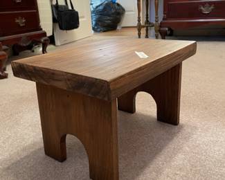 	#24	Handmade Wood Stool - 16x11x10	 $ 20.00 																											