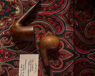 #186		Sir Rustin - London England Pipes - set of 2	$25.00																											