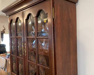 	#16	Slant Front Flip Down Secretary w/bubble glass - 29.5x17-28x72	 $ 120.00 																											