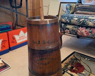 	#106	No. 1 5 Gallon - Antique Butter Churn	$60.00																											