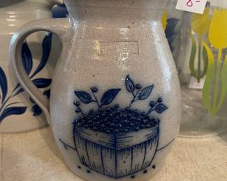 	#76	Salmon Falls Blueberry Basket Pitcher 7.5" Tall	$20.00																											