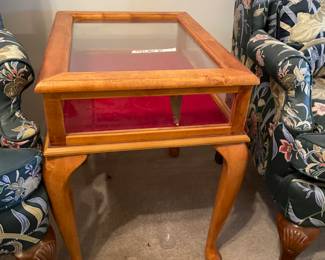 	#8	Glass Shadow Box Display Cabinet - 17.5x23x24	 $ 75.00 																											