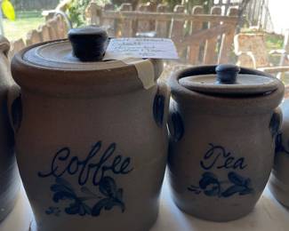 	#86	Salt Glazed Cobalt Coffee + Tea - Set	$40.00																											