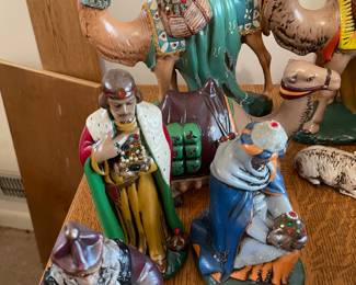 	#103	Vintage Holland Mould 18pc Hand Painted Ceramic Nativity Set	$120.00																											