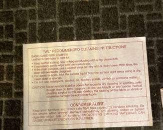 	#4	Barclays Leather - Oversized Chair and a half w/ottoman (on wheels). - hunter/pine green. 52" long	 $ 50.00 																											