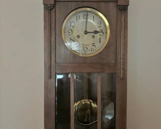 Oak Pendulum Wall Clock