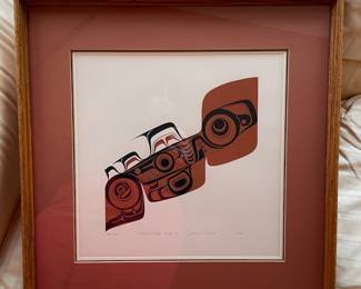 Framed & Matted Serigraph "Dogfish Chest Side 3" by Duane Pasco