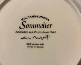 Set of 6 Williams-Sonoma "Sommelier" Salad Plates