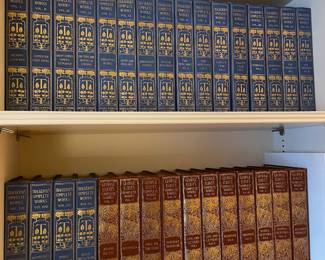 20 Volume Set of 1899 Thackeray's Complete Works, 11 Volume Set of 1899 Witley The Complete Works of George Elliot