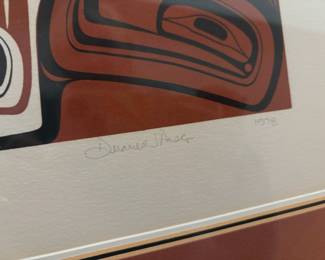 Framed & Matted Serigraph "Dogfish Chest Front" by Duane Pasco