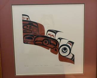 Framed & Matted Serigraph "Dogfish Chest Side 3" by Duane Pasco