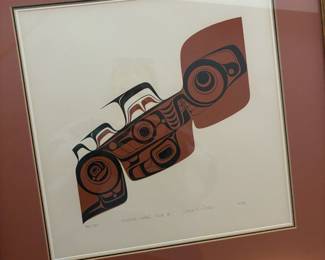 Framed & Matted Serigraph "Dogfish Chest Side 2" by Duane Pasco