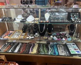 Strands of new stone beads, Antique Coral Beads from Europe and Morocco.