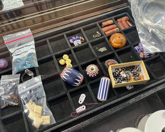 A sample of the chevrons and other beads available