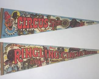 VINTAGE RINGLING CIRCUS PENNANTS