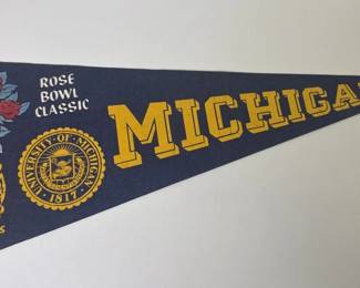 MICHIGAN ROSE BOWL PENNANT