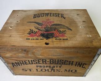 BUDWEISER WOODEN CRATE