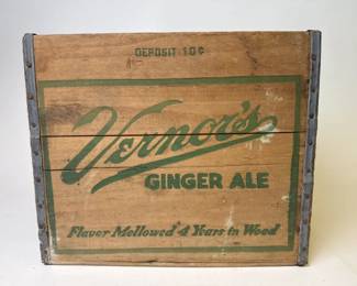 VERNOR'S WOODEN CRATE