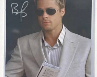 BRAD PITT SIGNED PHOTO