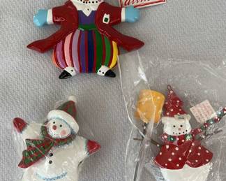Dept 56 3 Snowman Ornaments