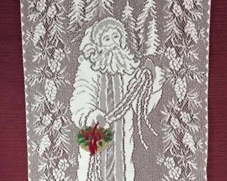 The Heritage Group Father Christmas Lace Wall Hanging