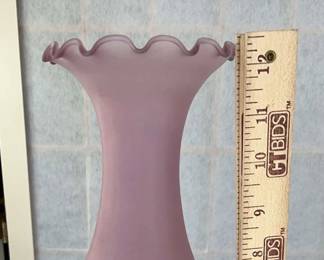 Mauve Glass Vase