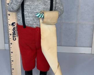 Byers Choice  1989 Santa With Naughty Or Nice List