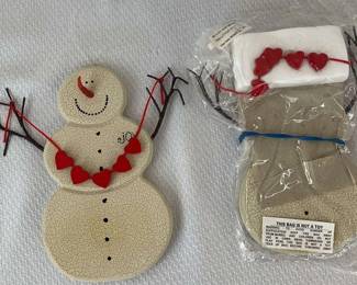 Dept 56 2 Snowman Ornaments