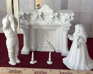 Dept 56 Silhouette Treasures Decorating the Mantle