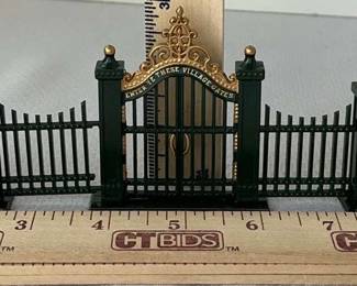 Dept 56 Village Wrought Iron Gate and Fence