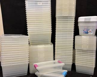 Clear Plastic SotrageShoe Bins With Lids