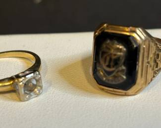 14K Ring And 10K Ring For Repurpose