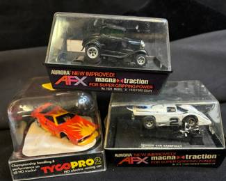 Aurora AFX Magna Traction Slot Cars Tyco Electric Racing Cars