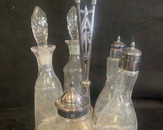 Vintage SilverPlated Cruet Set