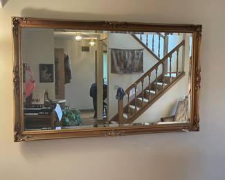 Gilded mirror, approx 57 x 34,  $75