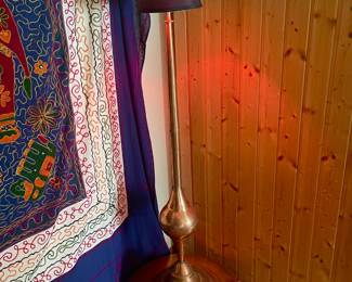 Copper lamp from Africa, $40