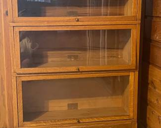 Barrister Lawyer Bookcase, refurbished, in 3 pieces for easy moving.  $450