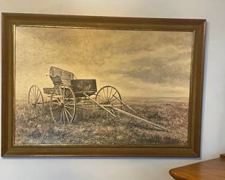 Empty Buggy by Robert Addison, approx 40 x 28.  $40