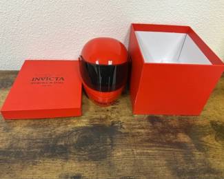  Invicta Pro Driver Gray / R Helmet Watch Retail $525