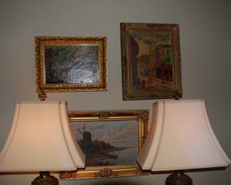 Antique oil paintings