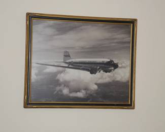 Piedmont Airlines Print, it had a plaque. Their father flew this plane from 1951 to 1956, but she did not want his name left on it